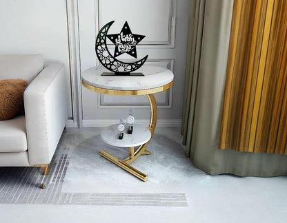 Luminious Ramadan Kareem Moon Calligraphy Table Stand